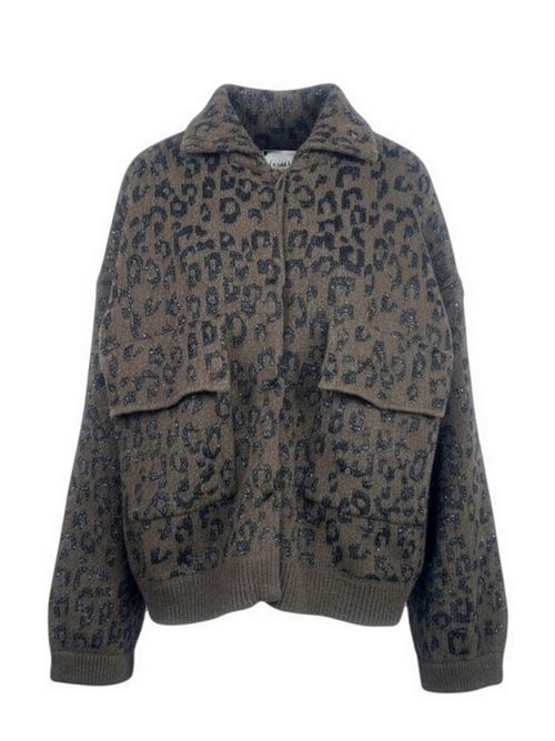 giacca donna maculata paillettes marrone ( Nude ) | 1101W25552577
